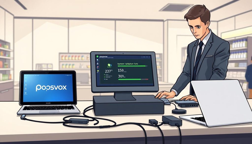 POS troubleshooting and system validation