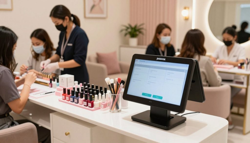 Singapore nail salon checkout system