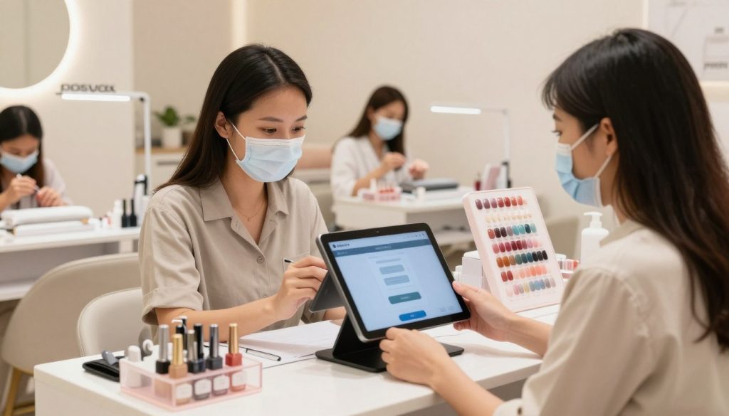 Singapore nail salon checkout system