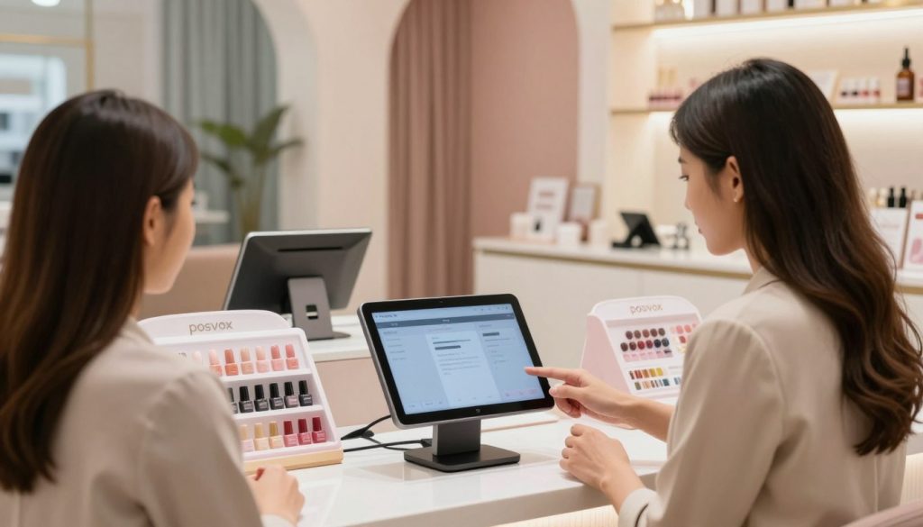 Singapore nail salon checkout system