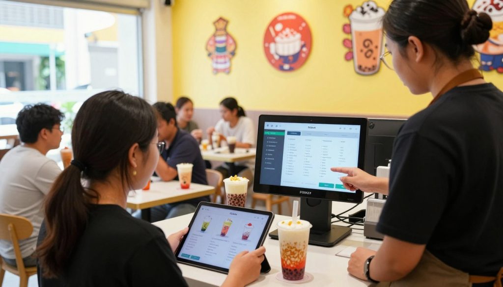 新加坡奶茶店点餐收银软件
