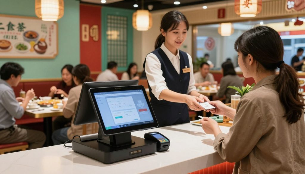 香港茶餐廳點餐收銀系統一體機