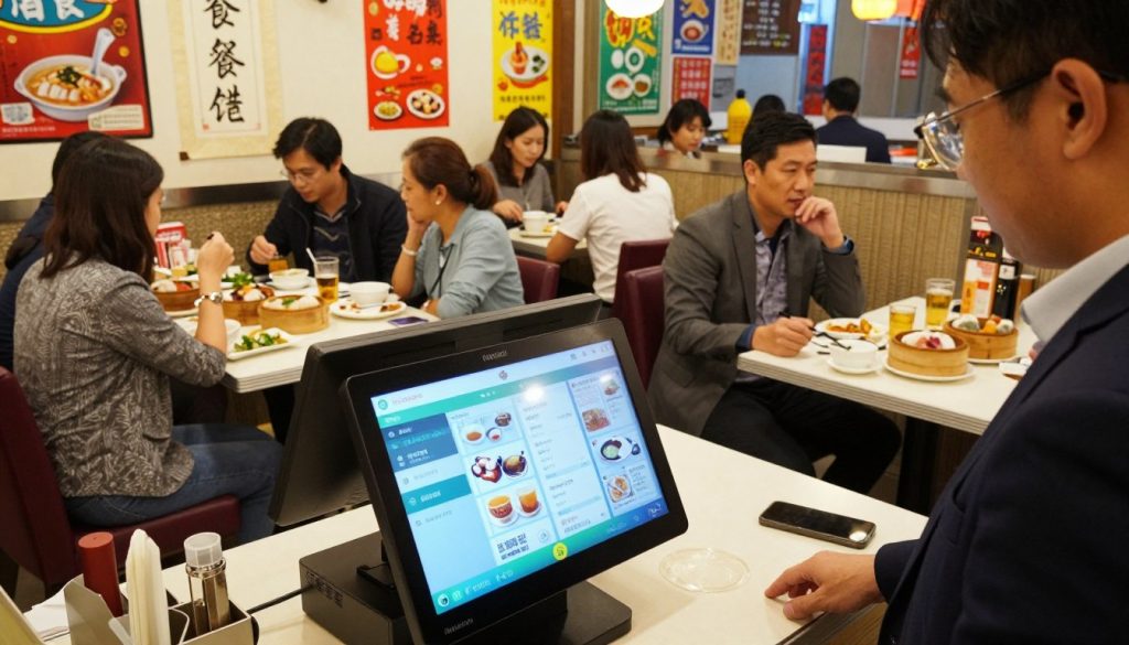 香港茶餐廳點餐收銀系統一體機